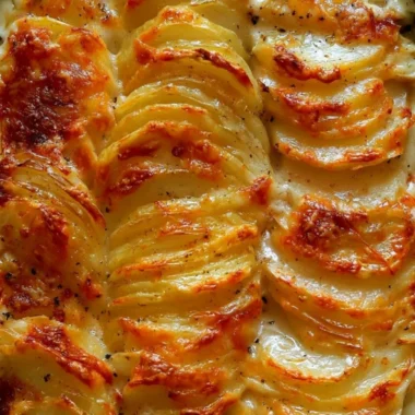 Delicious Cozy Potatoes Au Gratin with creamy cheese and golden crust