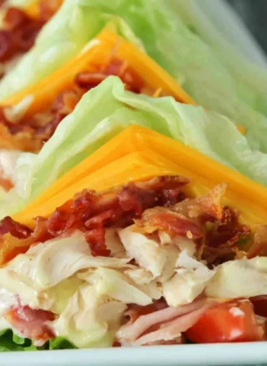 Delicious Keto Chicken Club Sandwich served on a low carb bread
