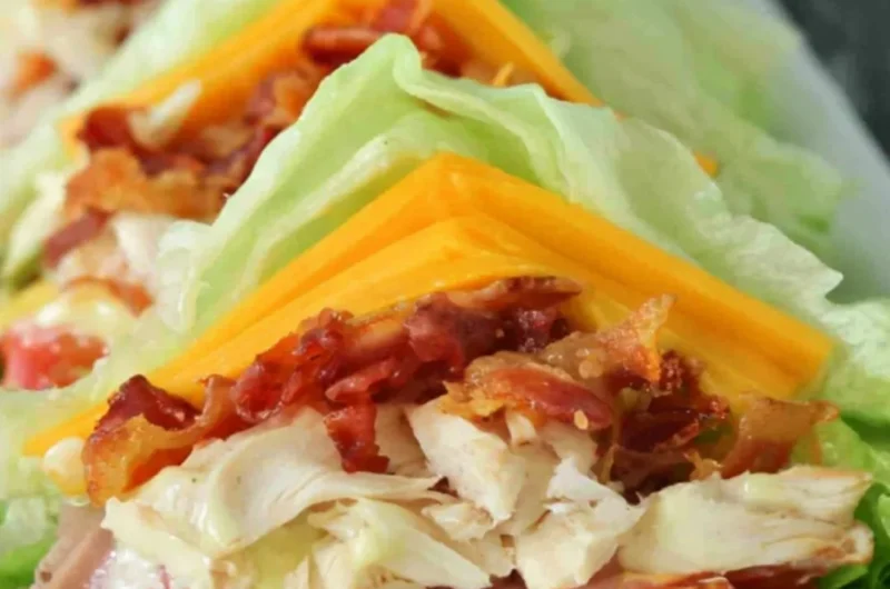 Delicious Keto Chicken Club Sandwich served on a low carb bread